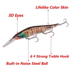 Wobbler hundimiento 13cm – Señuelo artificial para lucio y carpa
