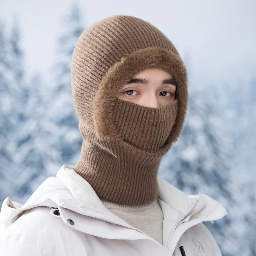 Nuevo Jersey a prueba de viento, sombrero para mantener el calor, máscara facial con forro de terciopelo, sombreros de ciclismo a prueba de frío para mujeres/hombres - imagen 2