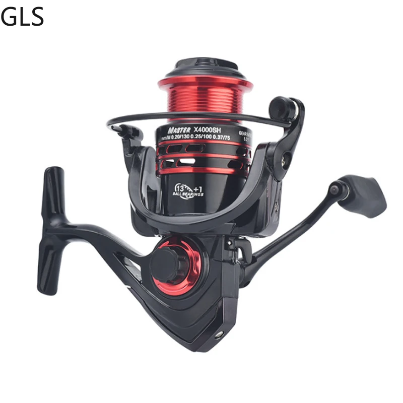 GLS-carrete de pesca para trucha, accesorio ligero y cómodo con agarre giratorio, relación de transmisión 2000: 1, serie 4000-5,2 - imagen 4