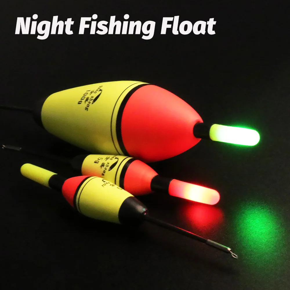 Luz flotante de pesca 5g 20g 100g flotabilidad EVA cargador USB CR425 lámpara de batería Sensor de aparejos Flash engranaje noche LED boya Vertical