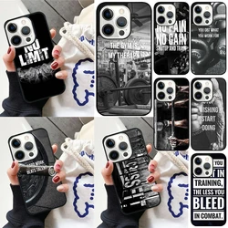 Funda iPhone con frase motivadora para gimnasio y Crossfit