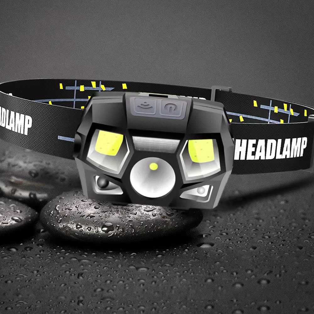 Frontal LED recargable USB – Resistente al agua con sensor movimiento