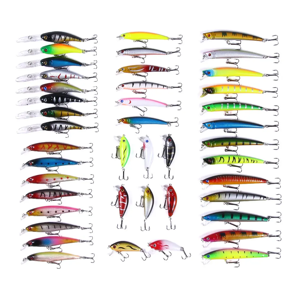Kit de Señuelos de Pesca: Minnow, Popper y Crankbait con Anzuelo - imagen 3
