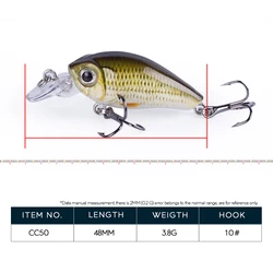 Hanlin Hot Mini Crankbait 48mm – Wobbler flotante pesca