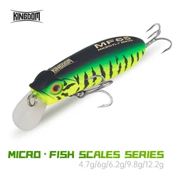 Kingdom Micro Minnow – Señuelo minnow flotante hundido 45-65mm
