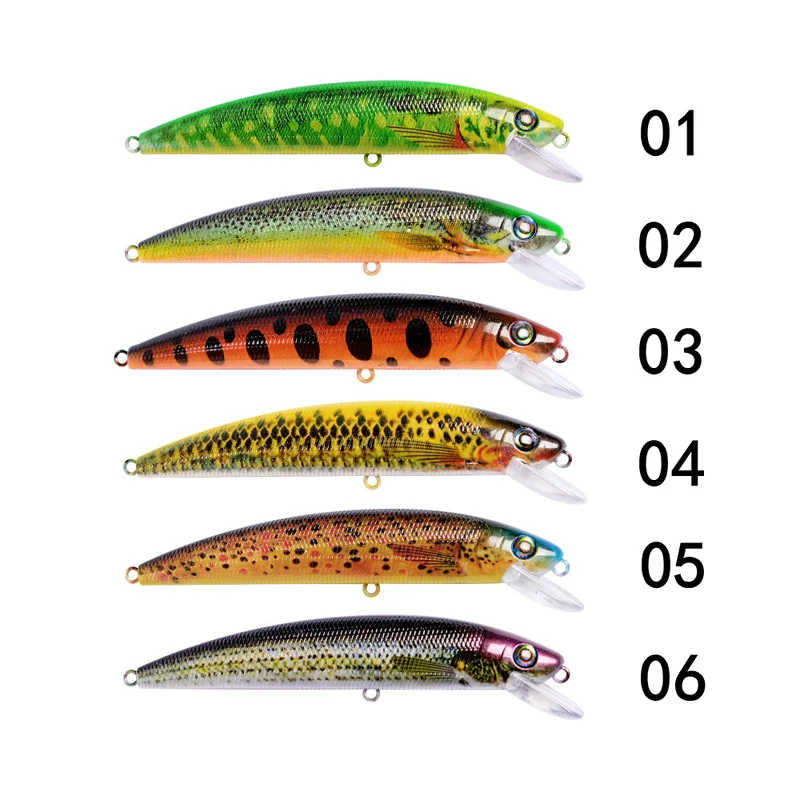 Señuelo de pececillo duro para pesca, cebo artificial con ojos 3D, 1 parte, 14cm/19g - imagen 3