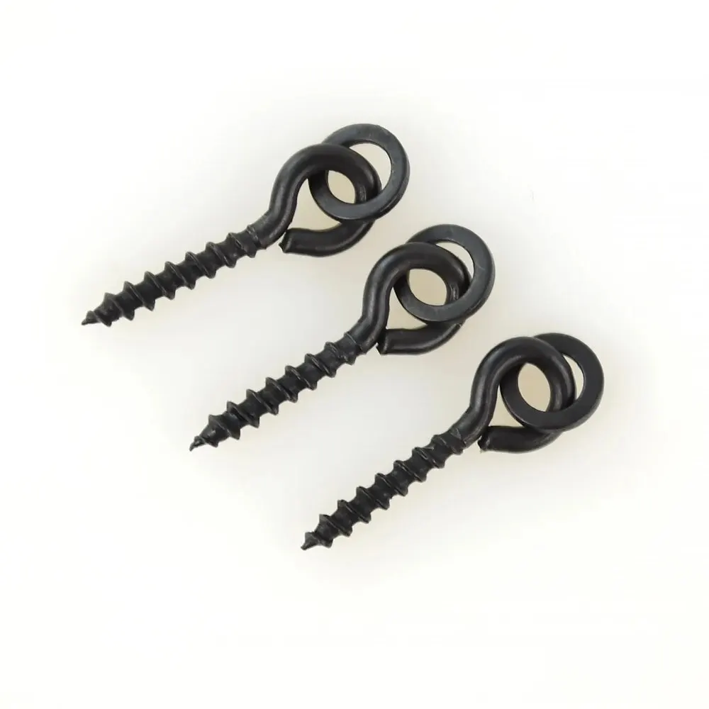 Hirisi 20 piezas pesca de carpa Boilie tornillo con anillo sólido herramienta de cebo Chod Rigs aparejos de pesca AS001 - imagen 4