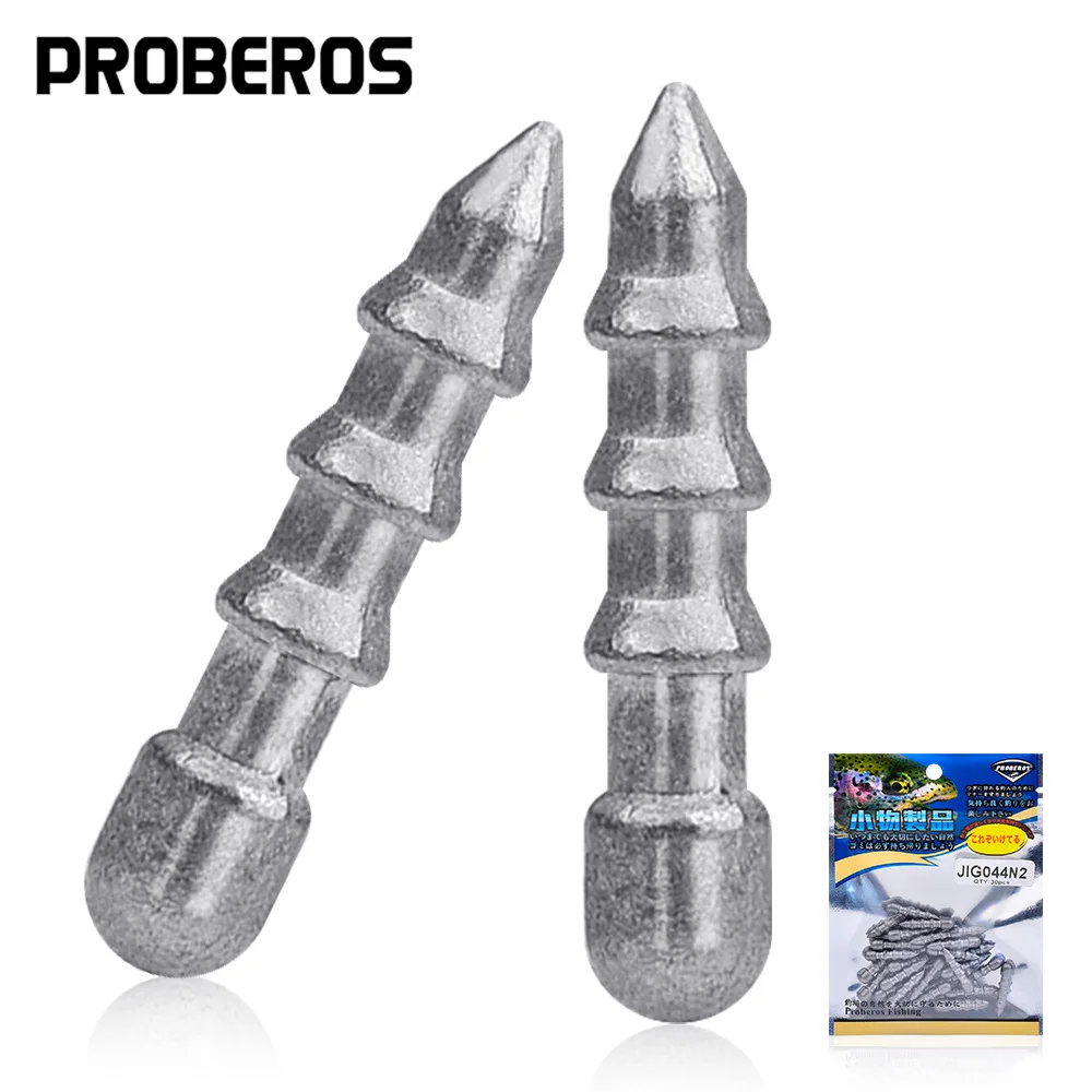 Plomo de inserción de pesca de lubina para señuelos de gusanos de plástico suave, aparejo Neko y pesas de clavos de pesca de aparejo loco