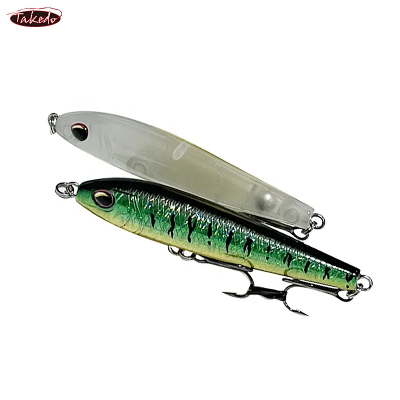 TAKEDO-SEÑUELOS DE LÁPIZ de fundición larga de delfín, 80MM, 7G, señuelo duro flotante, Jerkbait, Wobblers, lápiz, Señuelos de Pesca de plástico, señuelo de lubina - imagen 3