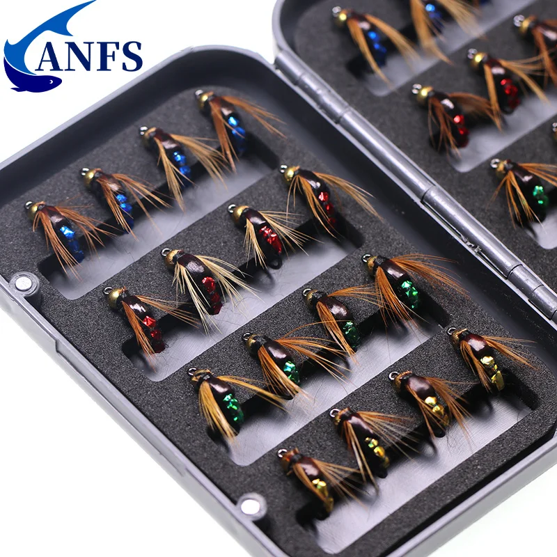 Kit de Moscas para Trucha – Ninfas, Scud, Secas y Húmedas - imagen 5