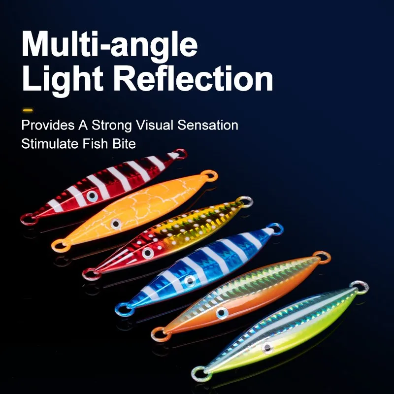 OBSESSION J105-señuelo plano de hundimiento lento, plantilla de Metal duro para pesca en agua salada, atún, lubina, Jigging, 60g, 80g, 100g, 150g - imagen 5