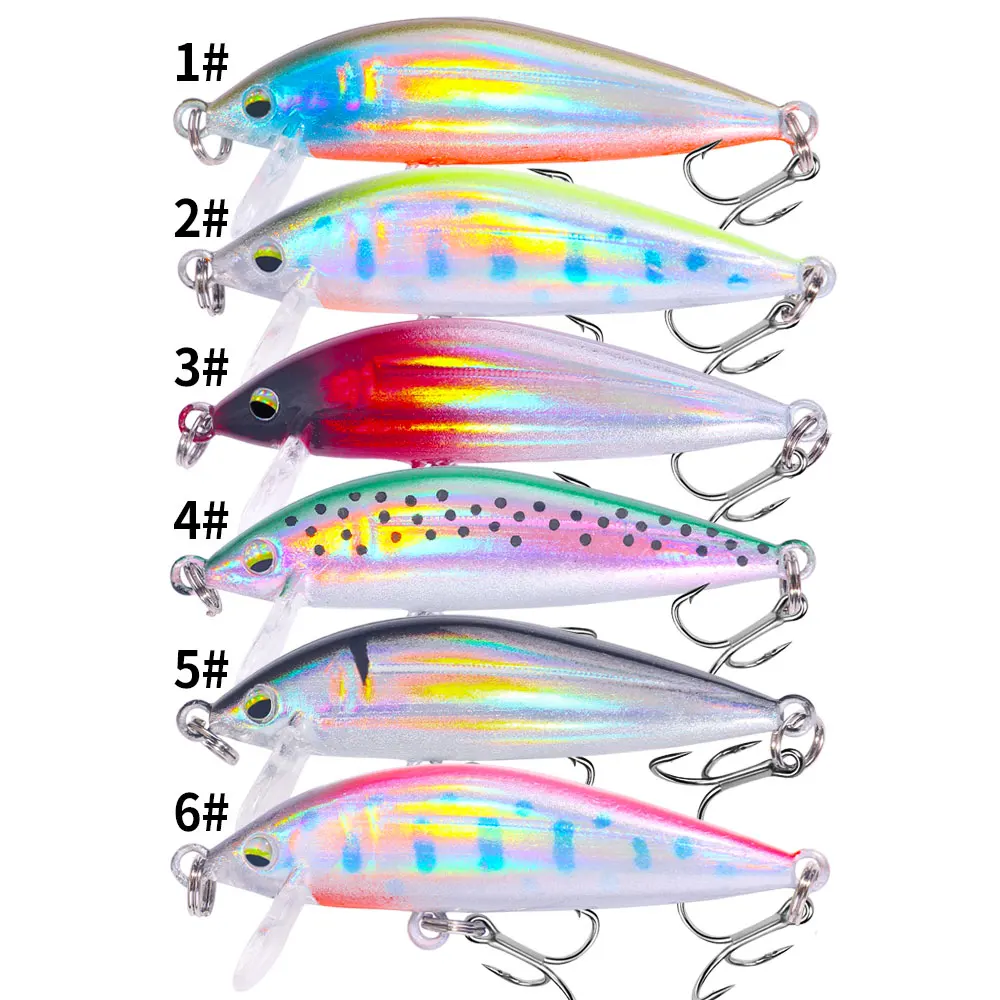 3g 5cm 1PC mini Minnow Wobblers Señuelos de Pesca trucha cebo duro Artificial Jerkbait Crankbait lubina perca trucha aparejos - imagen 4
