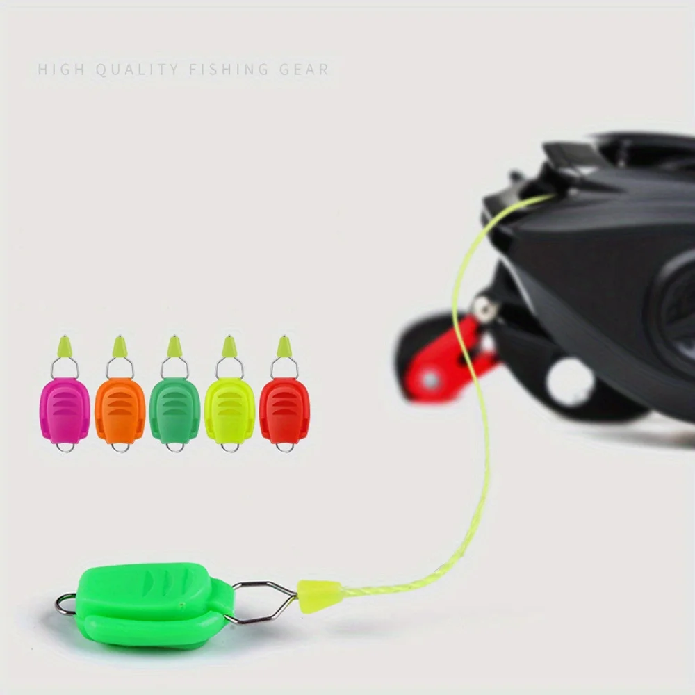 Carrete de pesca Baitcasting actualizado, soporte de sedal, hebilla, tapón, Clip, accesorios para peces, hebilla de parada, ligero para exteriores, 10 Uds. - imagen 4