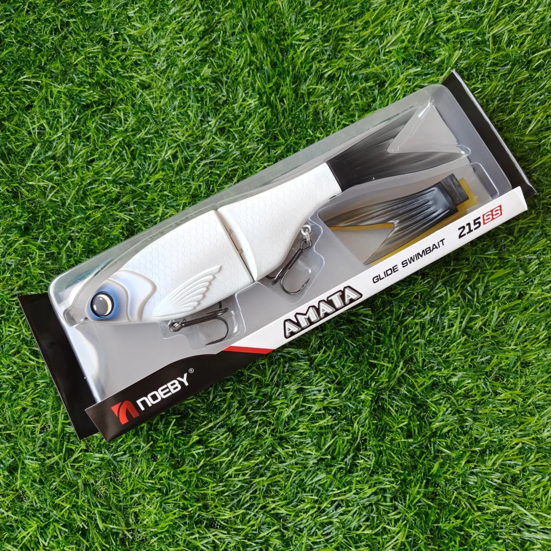 Noeby, 1 unidad, 215mm, 73g, señuelo de Pesca Swimbait, cebo multiarticulado de 2 segmentos con 3 uds, colas suaves de repuesto, accesorios de Pesca - imagen 4