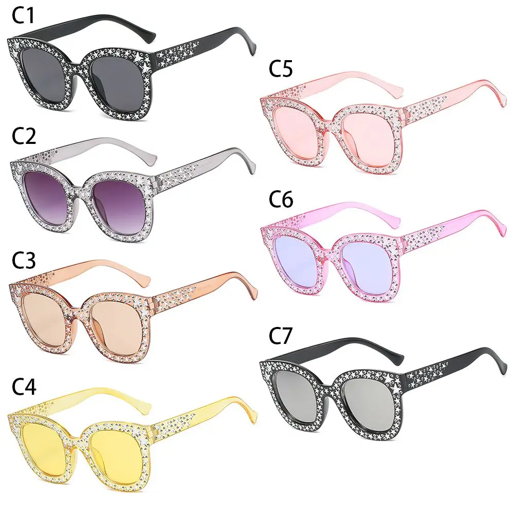 Gafas de sol cuadradas con cristales de diamante brillante para mujer, gafas de sol de gran tamaño, gafas de sol para mujer - imagen 4