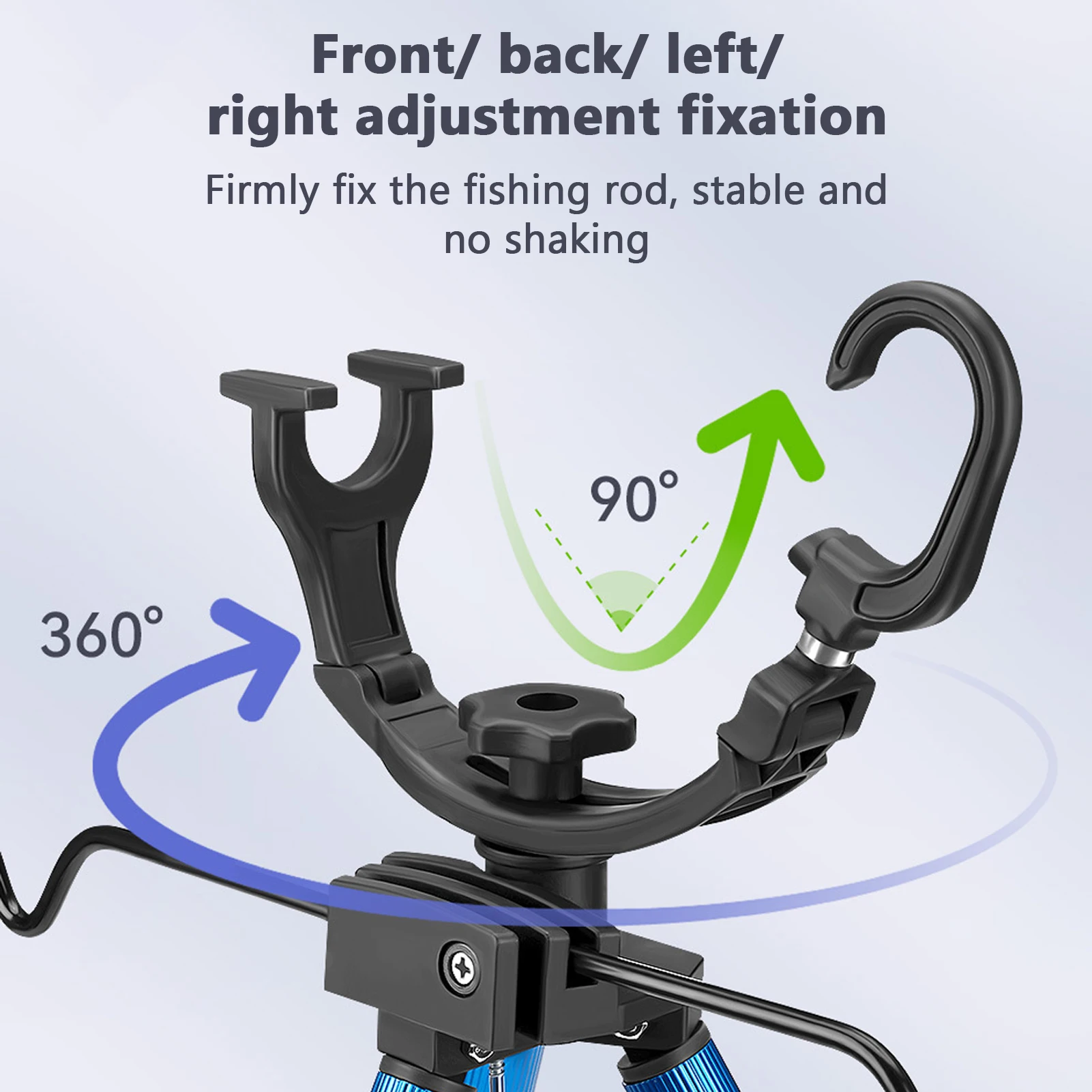 Cañas de pescar portátiles, soporte para trípode, soporte telescópico para caña de pescar de aleación de aluminio para mar, playa y costa - imagen 4