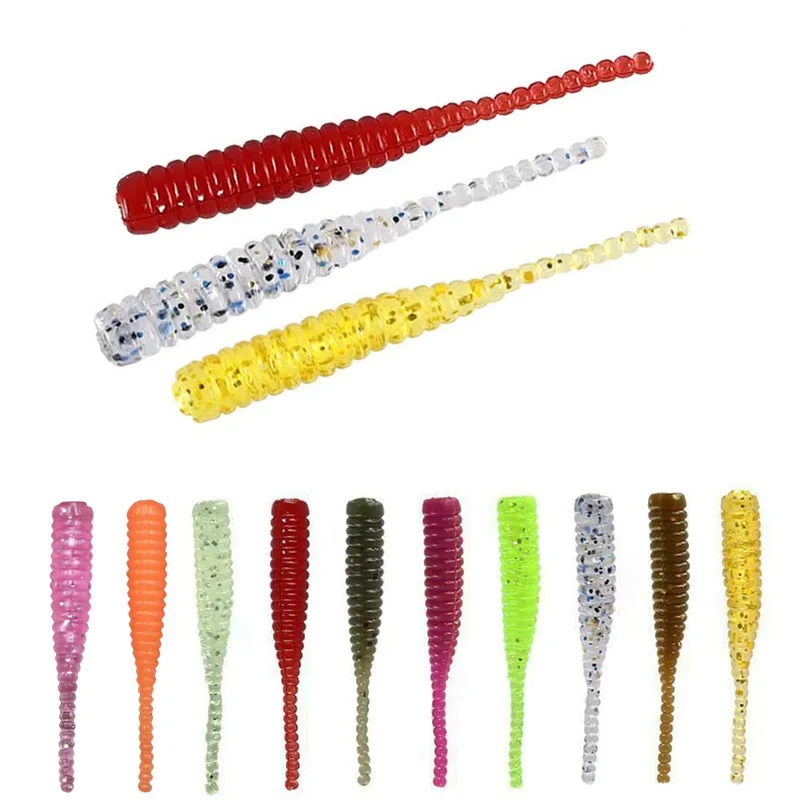 DUODUOYU 20 unids/lote AJING señuelo suave Rockfish Señuelos de Pesca 0,36g/40mm MINI cebo Artificial Swimbaits Jig señuelo Wobber gusano aparejos - imagen 5