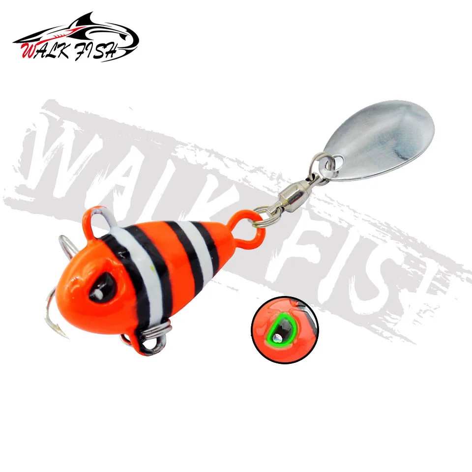 WALK FISH-señuelo giratorio de Metal para pesca, 1 piezas, 58mm, 14g, VIB, vibración, cuchara - imagen 5