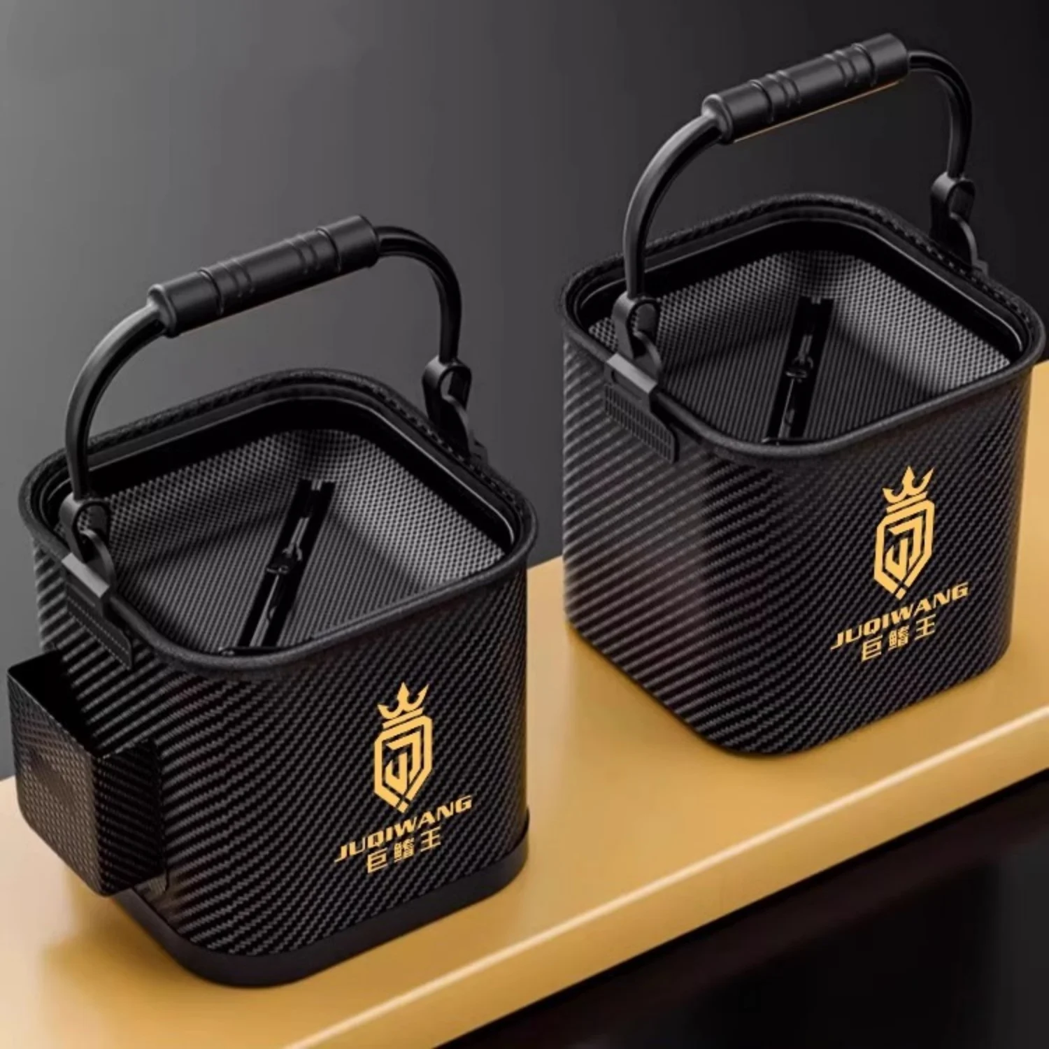 Caja de pesca portátil plegable de EVA, caja de aparejos de pesca de agua dulce y salada, cubo Universal para peces vivos, tanque de agua al aire libre, 8/10/13L - imagen 3