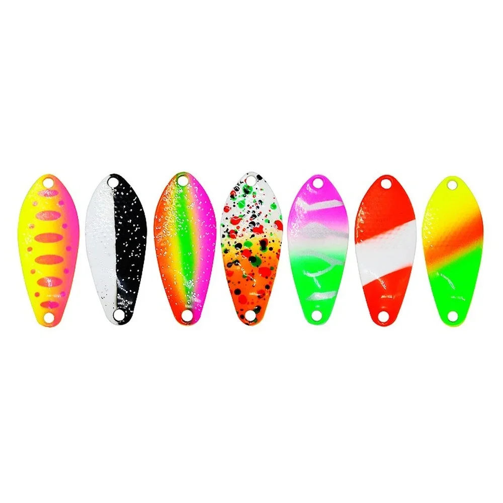 Metal Spinner cebo cuchara trucha señuelo de pesca, cebo duro Artificial Predator Bass Pike Casting, Jig Spinner Bait - imagen 4