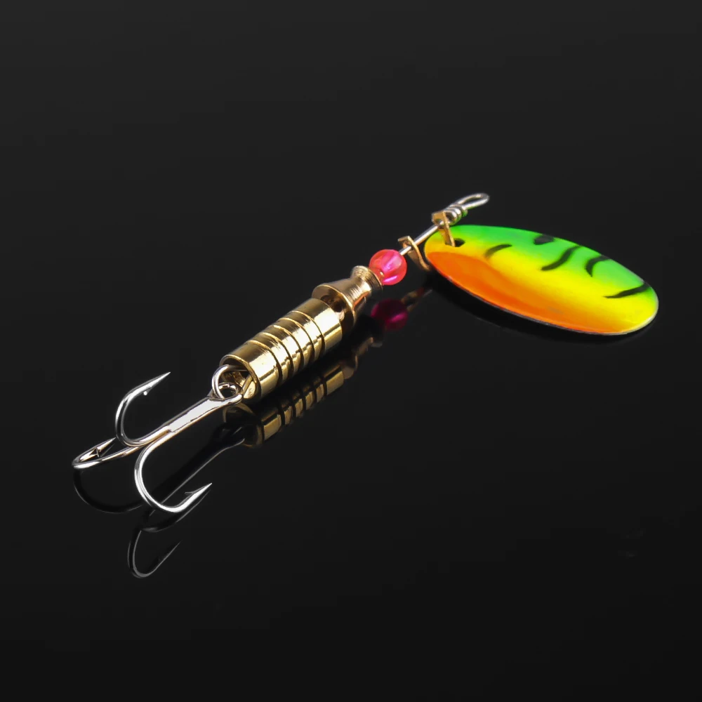 DNDYUJU-Señuelos de Pesca de Metal, anzuelos Wobblers Crankbaits, plantilla de Metal, Spinner de lentejuelas, trucha acSpoon, 5 piezas, 3,5g/5,5g - imagen 5