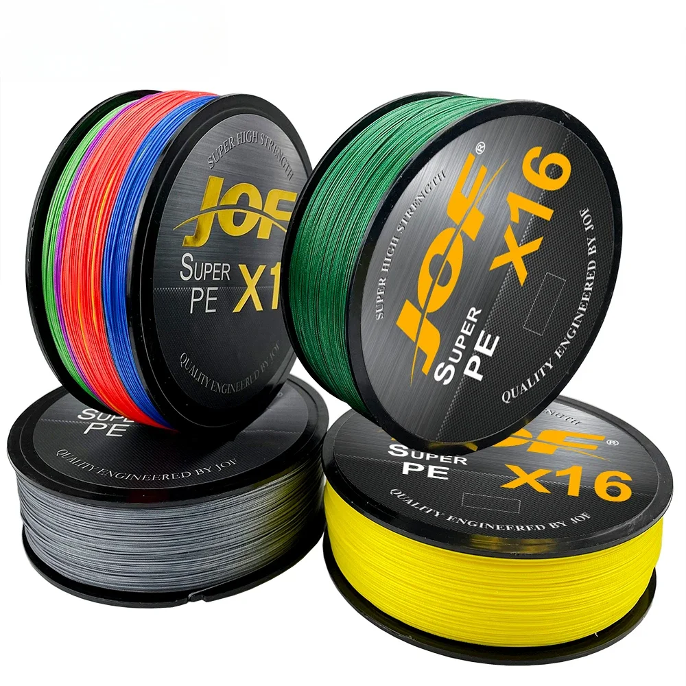 Línea de pesca trenzada japonesa de 500M, 16 hebras, X16, agua salada súper fuerte, 25LB-100LBS, líneas de PE multifilamento de núcleo hueco - imagen 5