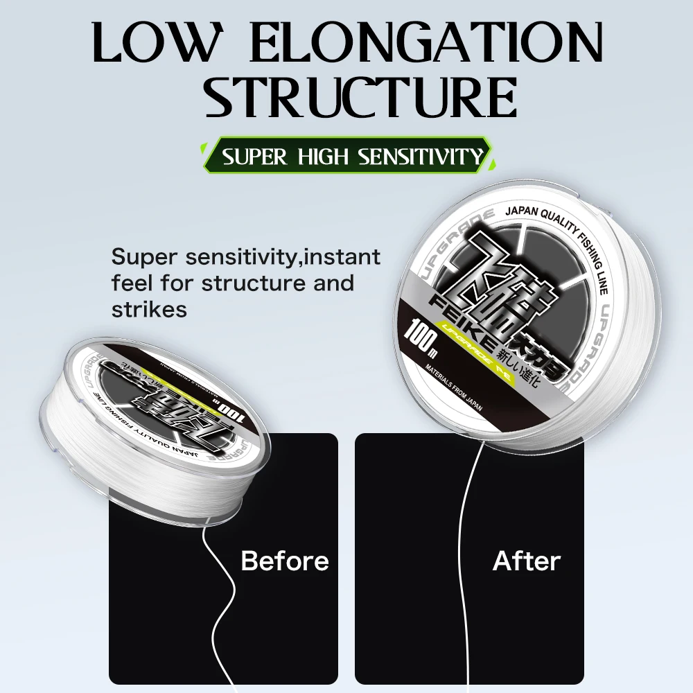 ZUKIBO Nano hilo de pescar trenzado 100m multifilamento PE alambre de pesca suave fino súper fuerte línea de pesca resistente al desgaste pesca - imagen 5