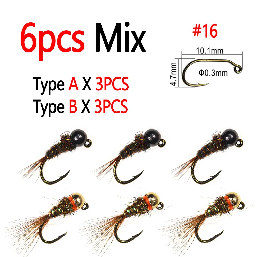 6pcs Mix Type