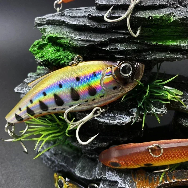 75mm 14,5g vibración sin labios Crankbaits pesca marea agua salada Trolling cebo duro Artificial hundimiento Señuelos de Pesca Vib señuelo - imagen 5