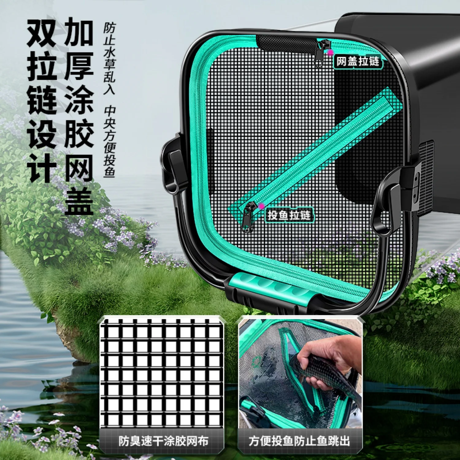 Cubo plegable para peces vivos de 8/13L, cubo para peces grueso de EVA, tanque de agua portátil, equipo de pesca, caja para peces vivos, accesorios de pesca - imagen 4