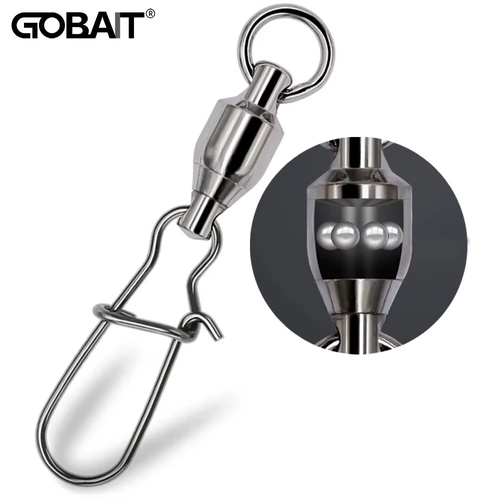 GOBAIT Conectores Giratorios con Rodamiento – Juego de Señuelos - imagen 4