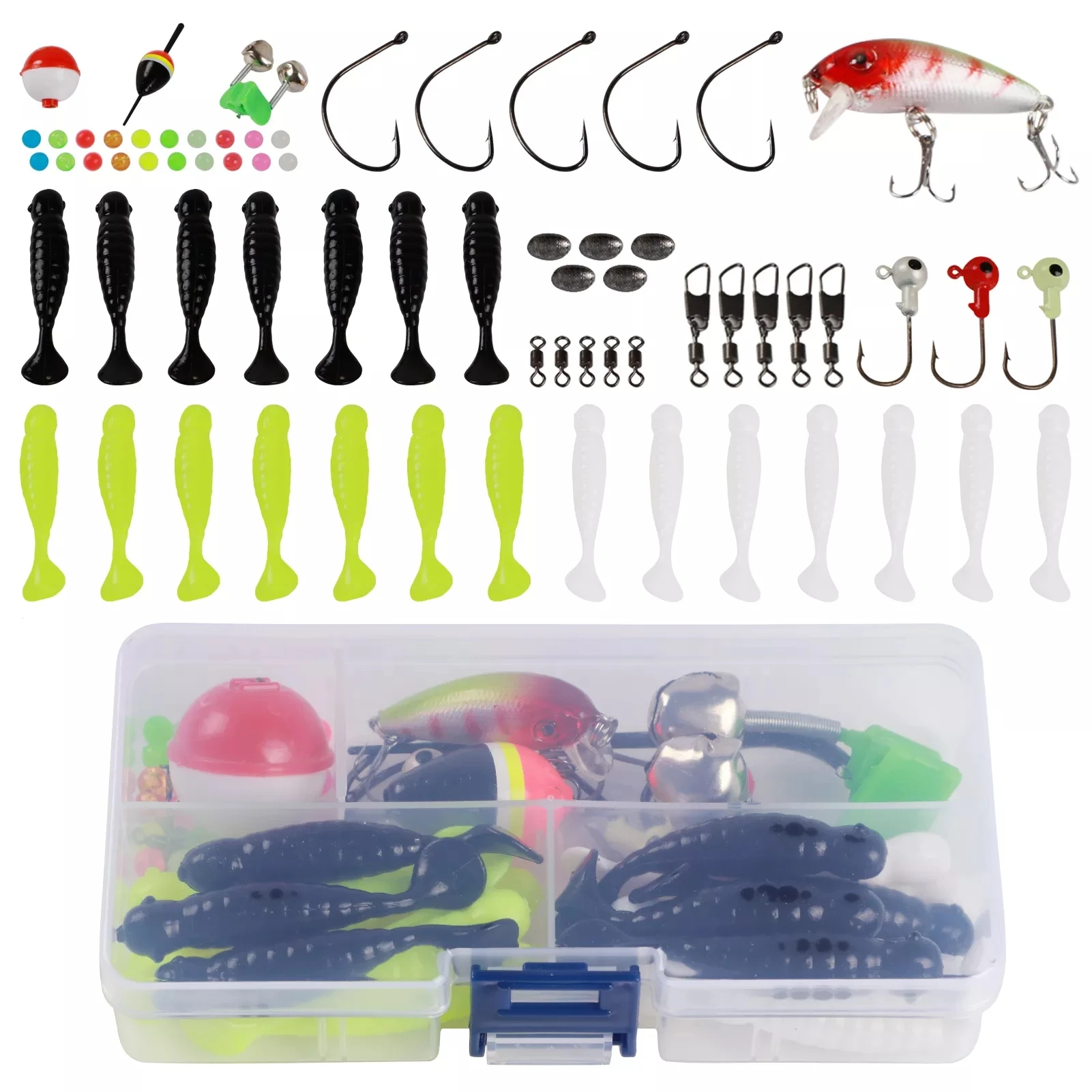 Señuelos Swimbait con anzuelos flotadores giratorios Free Fisher - imagen 4