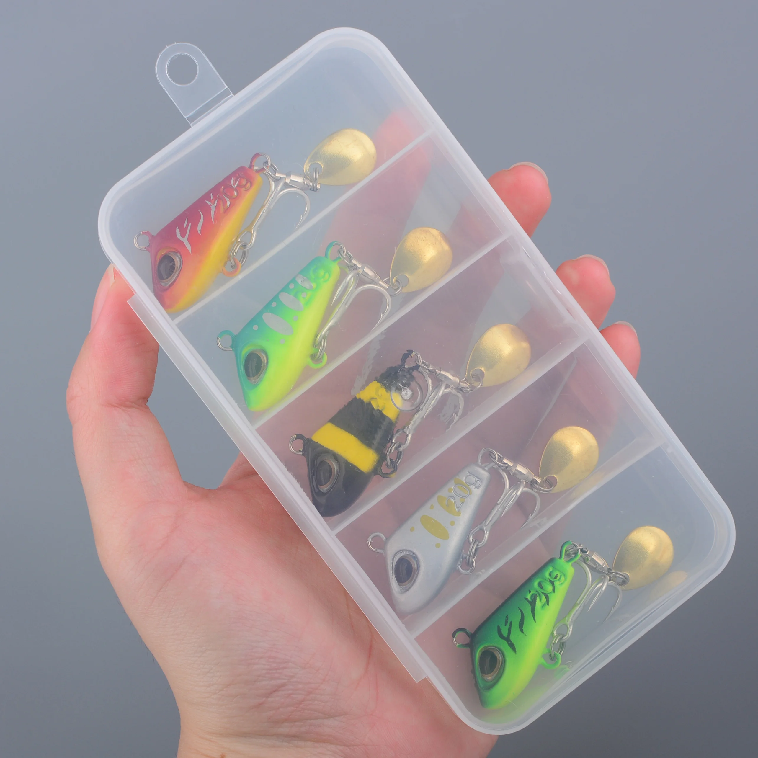 Cucharillas giratorias VIB metálicas para pesca de trucha - imagen 2