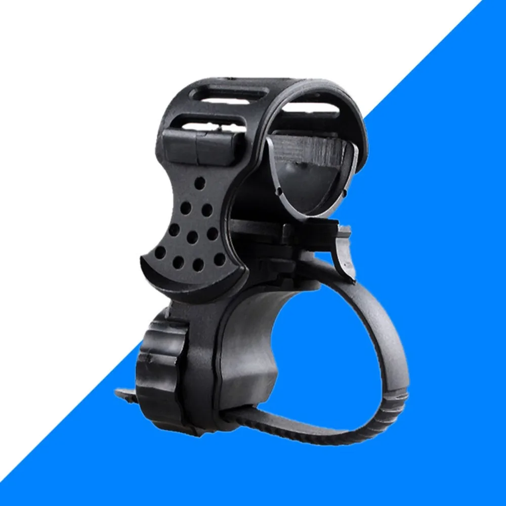 Soporte para luz de bicicleta con rotación 360° – Goma negra ajustable - imagen 2
