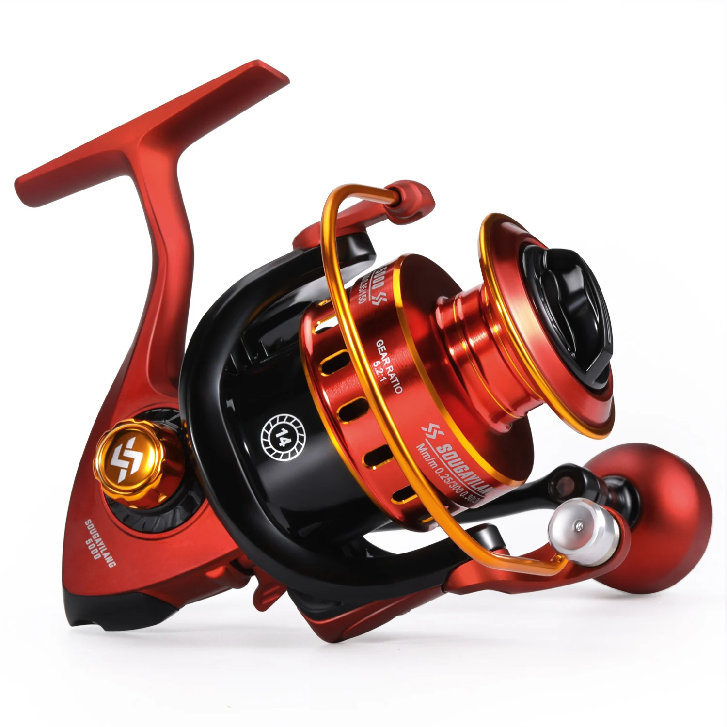 Sougayilang Carrete de Pesca – Aleación Aluminio para Lubina y Lucio - imagen 2