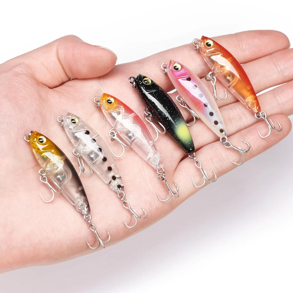 Señuelo de Pesca con lápiz japonés Terrier 43S, 43mm, 4g, Wobbler que se hunde, Mini cebo Artificial de agua salada para Pesca, Rockfish, lubina - imagen 4