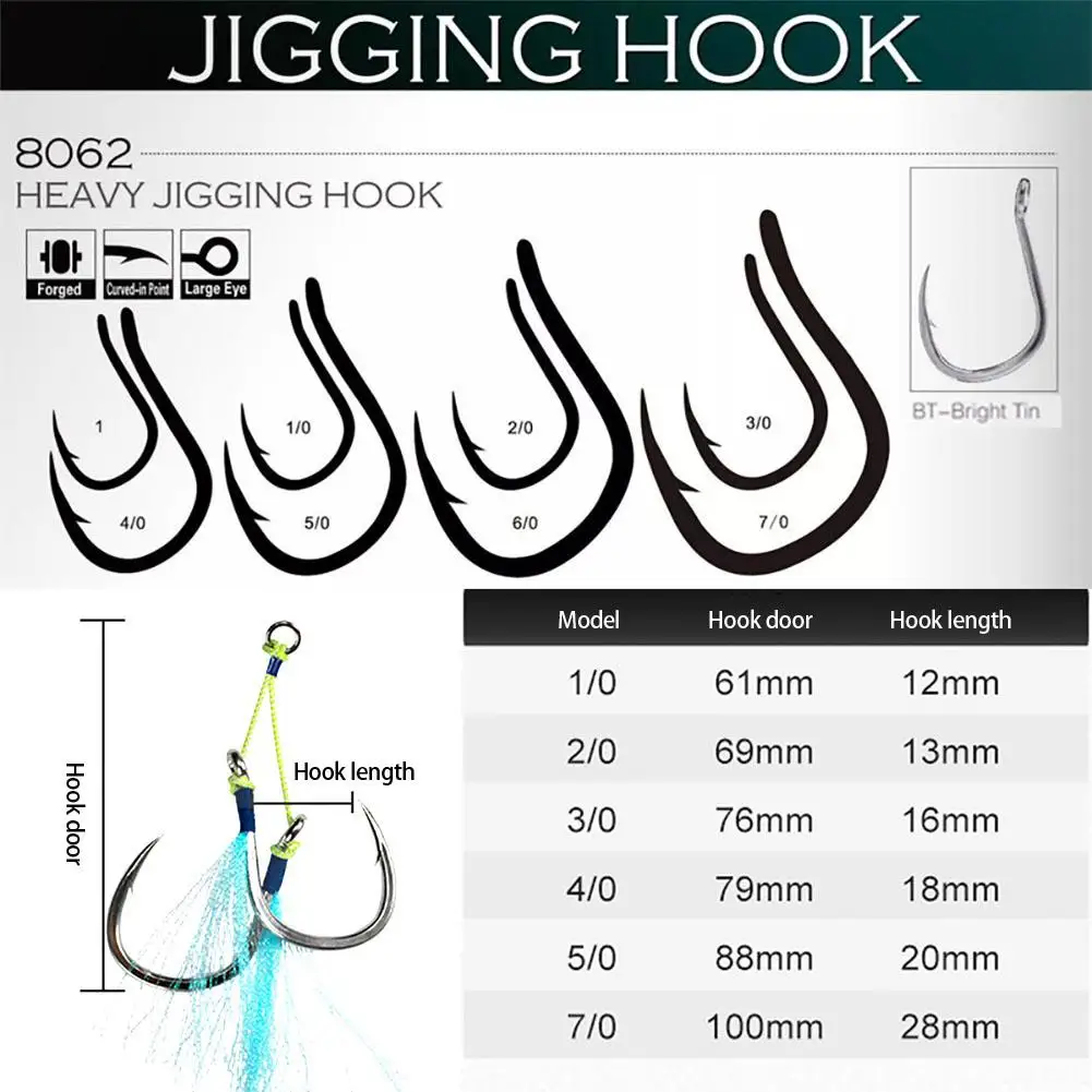 Anzuelos de pesca de 2 piezas con plumas de colores, accesorios para equipos de pesca - imagen 2