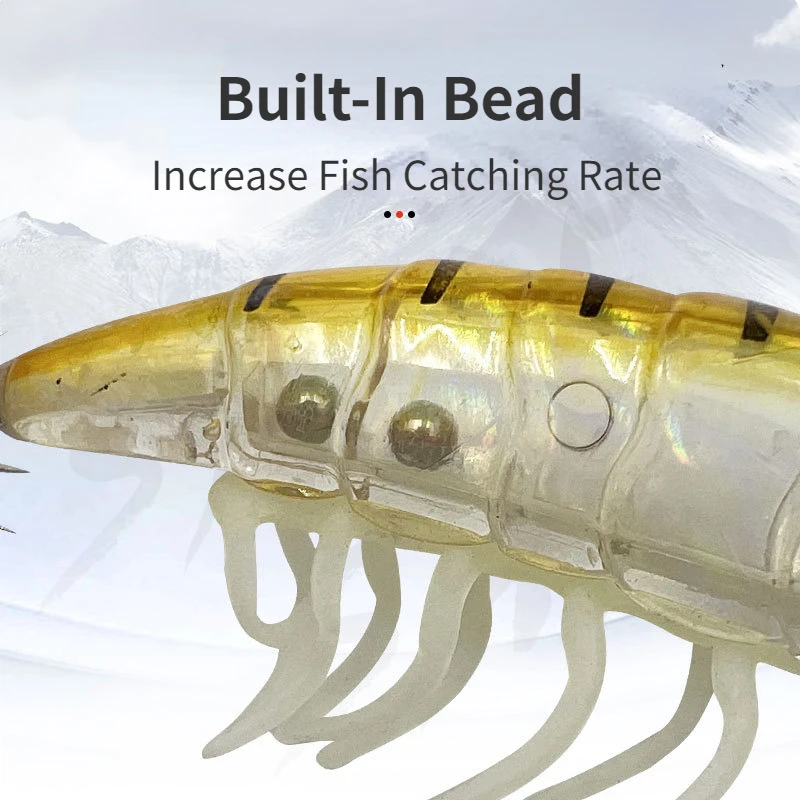 Lua-anzuelos de calamar de madera para camarones, cebos de Pesca de Mar, cebos falsos fluorescentes de todas las capas, 8 piezas - imagen 5