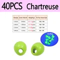 40pcs Chartreuse
