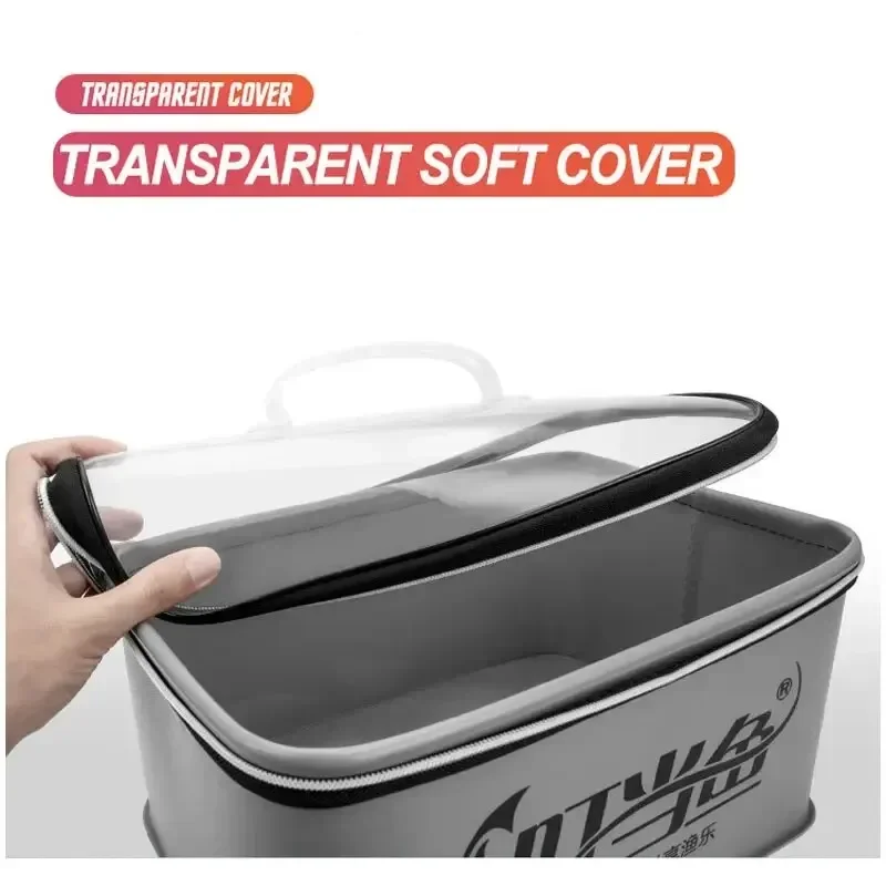 Caja de bolsa de pesca EVA multifunción, cubo plegable para peces vivos, 4L, 6L, 10l, 14l, contenedor de agua, herramientas de aparejos de pesca, estuche de almacenamiento