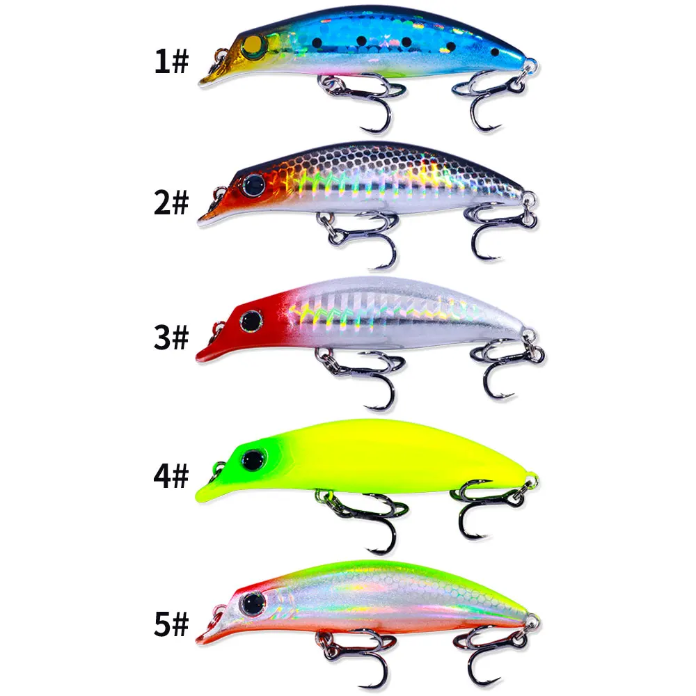 Señuelo de Pesca Minnow 7,4g 7,9 cm Jerkbait hundimiento agua completa Accesorios de Pesca carpa Lucio lubina pescado Leurre Isca Pesca Artificial - imagen 3