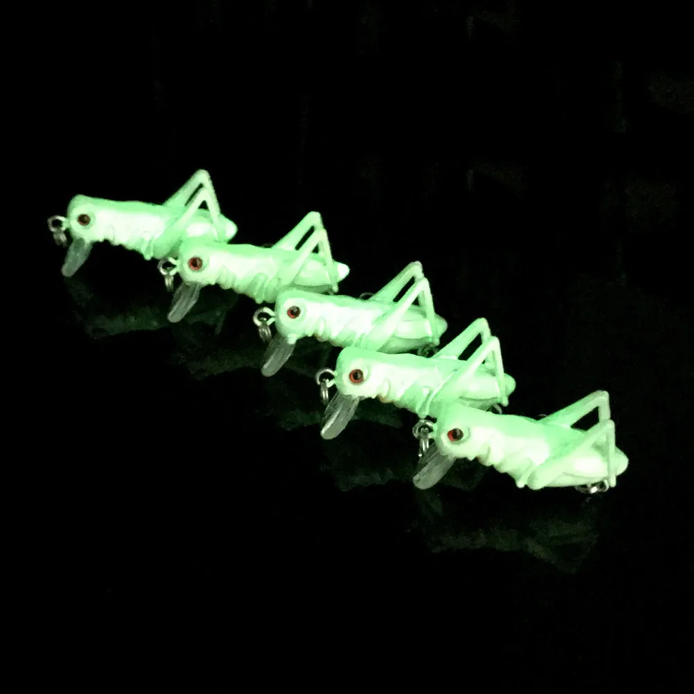 Señuelo duro de 35mm y 3g para pesca, cebo Artificial realista para insectos saltamontes, con 10 ganchos - imagen 4