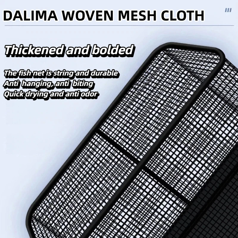 JSFUN Cesta flotante para peces, cubo para estante de pesca, red de pesca plegable portátil para almacenar equipos de pesca en la cag - imagen 3