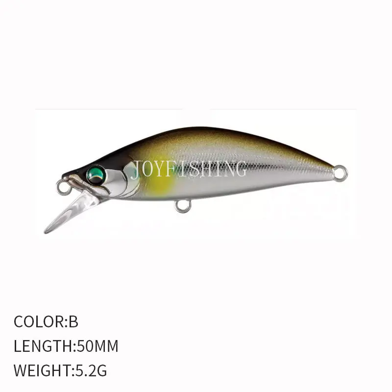 Señuelo duro de Pesca de 50mm y 5,2g, cebo Artificial para Pesca de trucha, Lucio, diseño japonés, 11 piezas - imagen 3