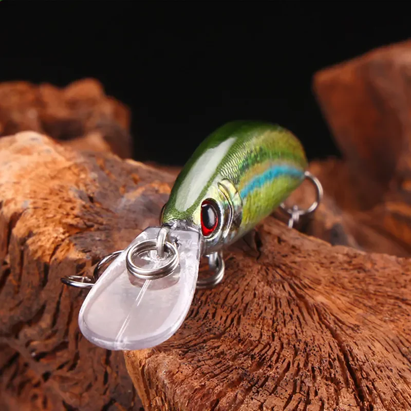 WEIHE 5cm 5,8g 5 colores señuelo duro Artificial impresión 3D pesca pececillo hundimiento cebo para agua dulce y salada - imagen 2