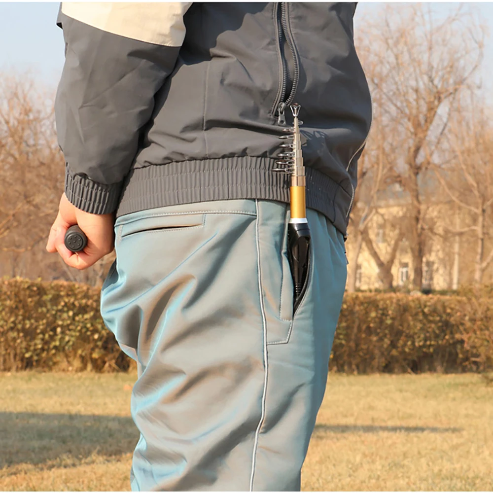 GHOTDA-caña de pescar giratoria, alimentador de 2,1 M, 1,9 M, 1,7 M, 1,5 M, asiento de carrete de carpa con mosca, Mini Pesca telescópica de viaje en el mar, 32-36CM - imagen 3