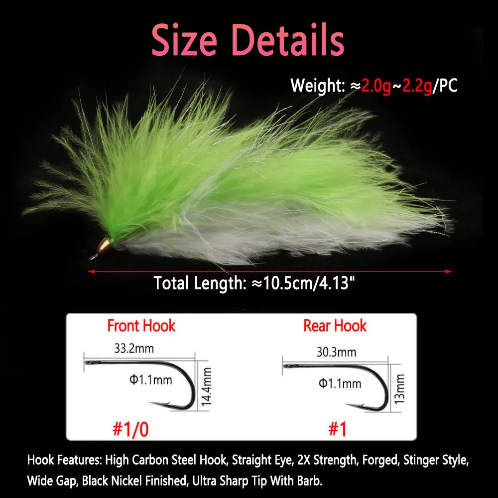 Bimoo-serpentina articulada de latón para pesca en agua salada, 1 unidad - imagen 3