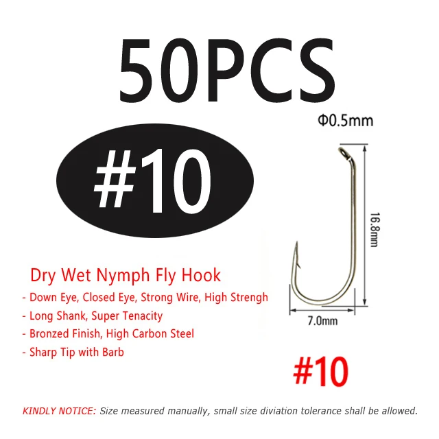 50PCS Size 10