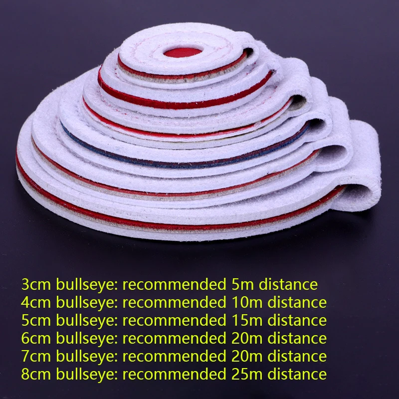 Tirachinas objetivo Bullseye 3/4/5/6/7/8cm Material de microfibra tiro de entrenamiento - imagen 3