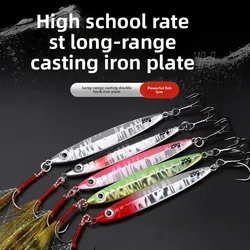 MUKUN 1 Uds nueva plantilla de Metal cuchara señuelo de pesca 10g/15g/20g/30g fundición Jigging pescado lubina cebo Artificial aparejos de pesca